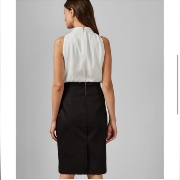 NWT Ted Baker Naimeyd Mockable Sleeveless Halter Pencil Skirt Dress Size 0-2 - Picture 3 of 15